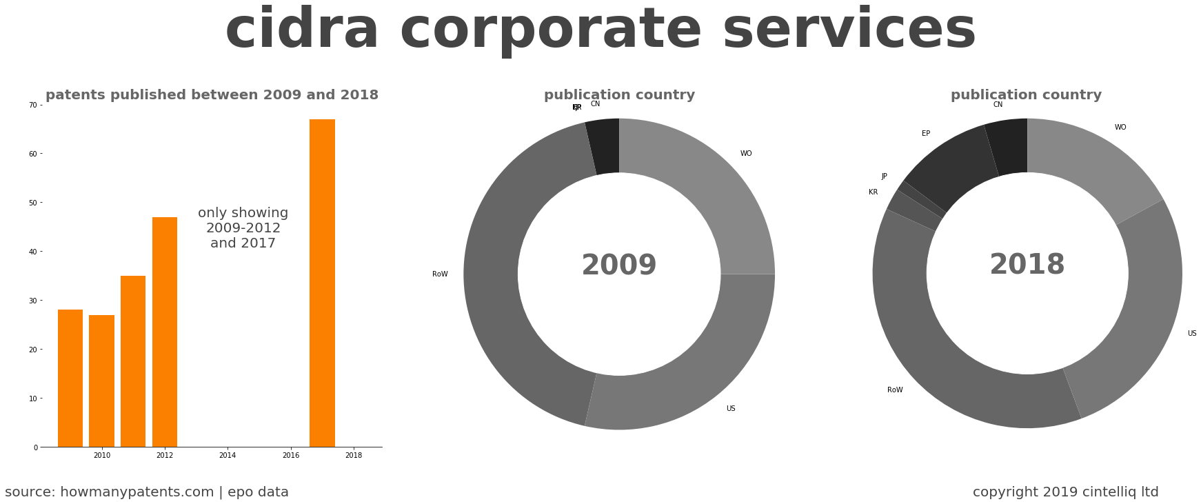 summary of patents for Cidra Corporate Services