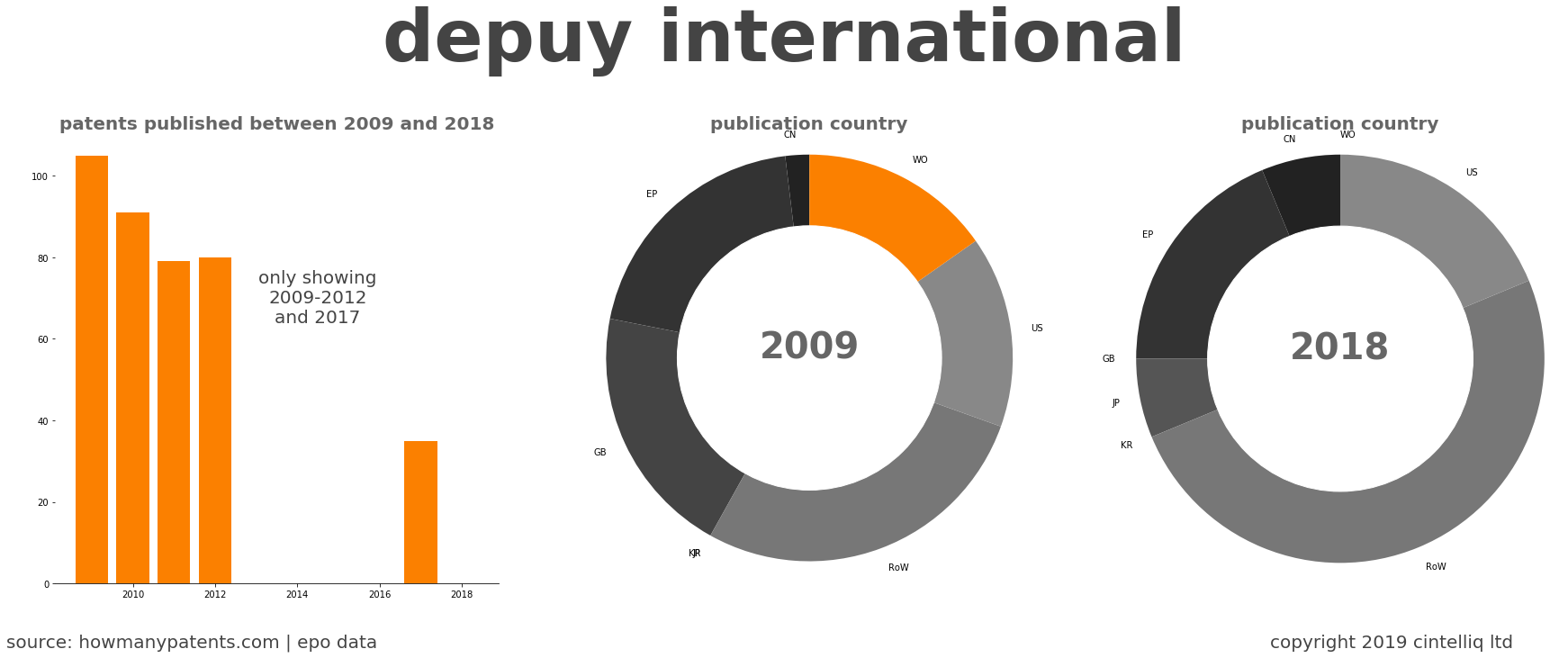summary of patents for Depuy International